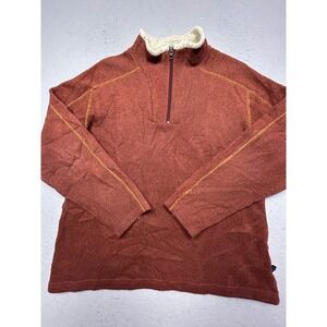 KUHL Interceptr 1/4 Zip Alfpaca‎ Fleece Rust Orange XL Mens